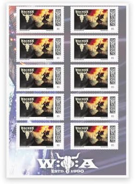 Sonderedition 10 Stück 0,85 EUR 85 Cent postfrische Briefmarken | Frankaturware Markenset (Motiv: WACKEN 2024) selbstklebend