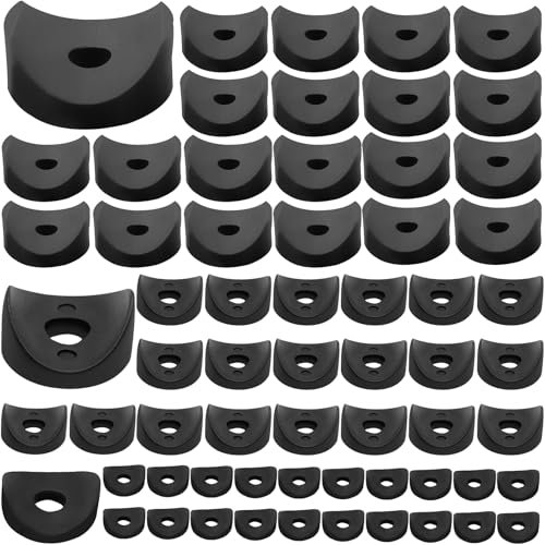60 Piezas Espaciadores de Montura, 19*6*3 /22*6*4 /25*6*4 mm Arandelas, Espaciadores, Manguitos Espaciadores, Tubos Redondos de Plástico, Manguito Espaciador, Espaciador, Espaciador de Aislamiento