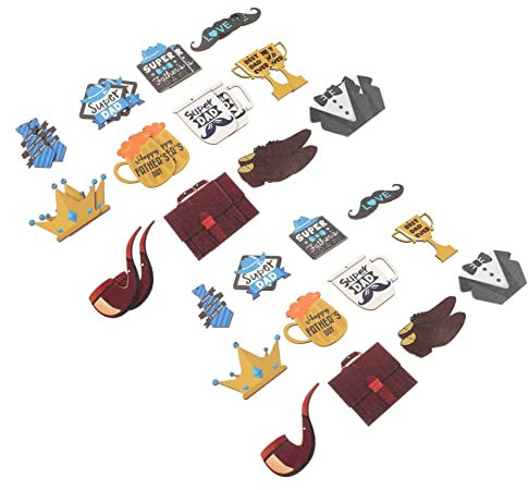 Alipis 1 Satz Vatertags-hängestücke Aus Holz Heimdekoration Dekorationen Vatertagsschilder Multi Aufkleber Väter Partyzubehör Für Den Vatertag Super-Papa-Ornament Ihn Anlage