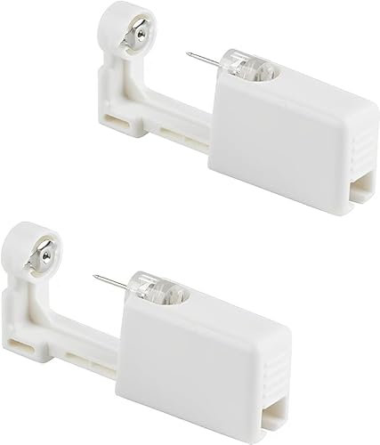 2 Stück Piercing Pistole,Ohrringe Selber Machen Set,Earring Disposable Ear Stud Gun Kit,Piercing Pistole Mit Ohrstecker,Bequem und Sicher Ohrlochpistole,für Damen Herren Mädchen Jungen.