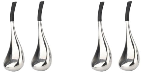 4x Globes de Glace CuillèRe Masseur Soins de la Peau Du Outil de CongéLation en Acier Inoxydable Beauté Rouleau Refroidissement Massage Spa Balle