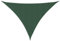 vidaXL Toldo de Vela Triangular de Tela Oxford Verde Oscuro 3x4x5 m, Vela Parasol, Lona Vela Solar, Protector Solar, Velas Parasol, Lona Vela Solar