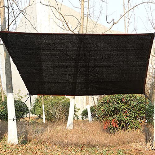 Filet d'ombrage résistant aux UV de 90 % léger et auvent pour serre, jardin, terrasse, pergola, noir (5 x 9 m)