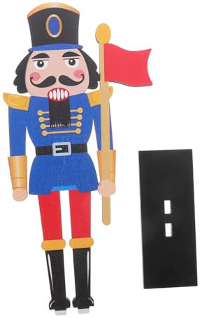 IMIKEYA Nutcracker Soldier Wooden Figure Creative Table Centerpiece for Christmas Decoration Unique Craftsmanship Versatile Holiday Adornment Adorable Nutcracker Design for Home Decor