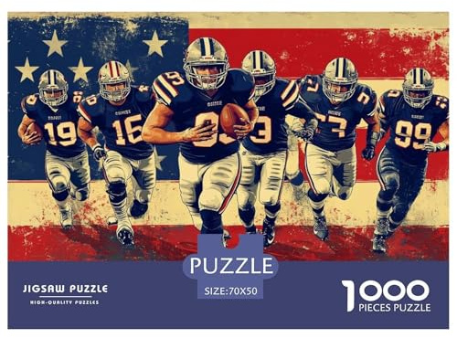 Football Team Jigsaw Puzzles Puzzles for Adults Kids. 1000 Piece Impossible Challenge Toy Educational Game Home Decoration for Adults& Kids Age 14 Years Up 70x50cm/1000pcs