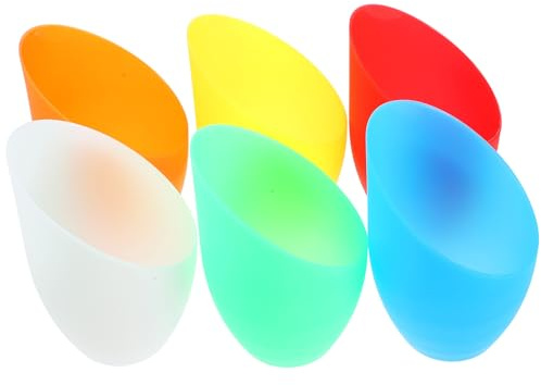 VALICLUD 6 Stück-Pack Lampenschirme aus Kunststoff im Retro Stil für Tisch und Wandleuchten Calla Form Ersatzlampenschirme Robust und Bruchsicher für Kleine Lampen