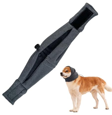 Protection des Oreilles pour Chiens, Capuche de Protection pour Chien, Protection des Oreilles Respirante, en Cas d'orage, Concert, Sommeil, Lieu de Travail, Soins de Voyage d'hiver, réduction du