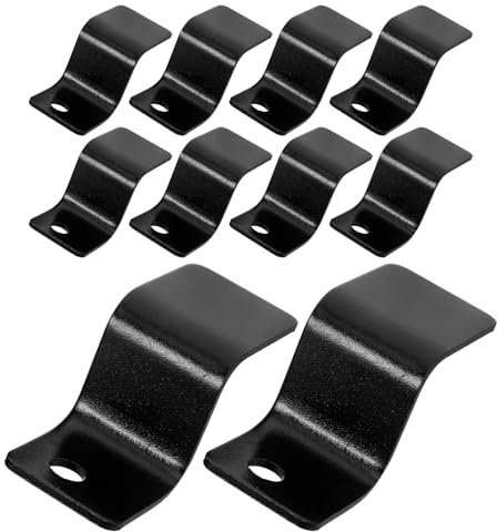 BESPORTBLE 5 Pair Z-shape Metal Hangers for Electric Wheelchair Battery Boxes, Wheelchair Accessories Fixing Connector Devices for Seniors, Outdoor Mobility Aids Replacement Parts