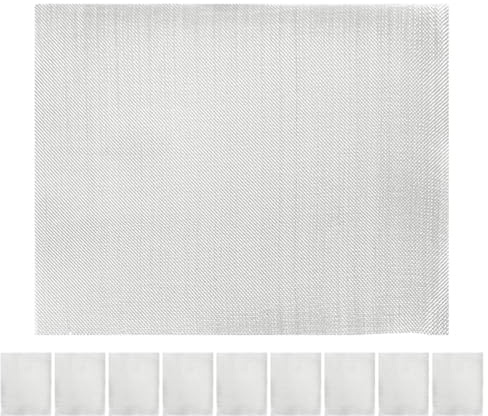 Ipetboom Treillis Métallique Inox 10 Pièces pour Réparation Pare-chocs Auto, Outil de Soudage Plastique Renforcé, Maille Soudée Résistante, Kit Réparation Plastique Polyvalent