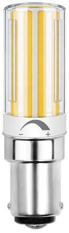 TZHILAN B15d LED 6W dimmbar Äquivalent 70W 2700K 680LM, 1er Pack | AC 220‑240V, CRI 80+, Doppelkontakt, Maiskolben‑Design, für Kronleuchter