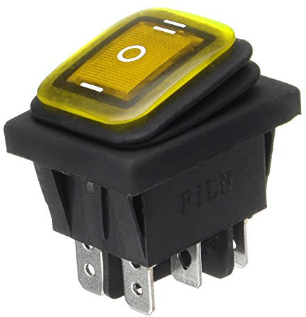 Alamor on-Off-on 6 Pin 12V Voiture LED Culbuteur Interrupteur À Bascule Étanche