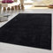 HomebyHome Kurzflor Teppich Wohnzimmer 120 x 170 cm Anthrazit - Modern Gabbeh-Look Teppich Extra Weich, Pflegeleicht und Langlebig - Ideal für Schlafzimmer, Küche und Esszimmer