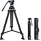 SIRUI 190cm Trípode de Vídeo on Amortiguación Ajustable, Placa QR de Modo Dual para dji RS Gimbals y para Manfrotto, Placa QR, Giro Flexible 360° e Inclin +90°/-75°, Carga Máxima 22Lbs/10kg - SH-25