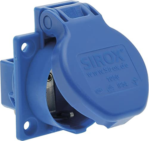 SIROX® Schutzkontakt-Einbau-Steckdosen IP 54 mobil Farbe blau