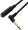 Guitar AMP Cord Right Angle,Mono 90 Degree 6.35 TS Male to 6.35 TRS Female Audio Cable For Amplifiers,Guitars,Pianos,Home Theater Equipment Etc.