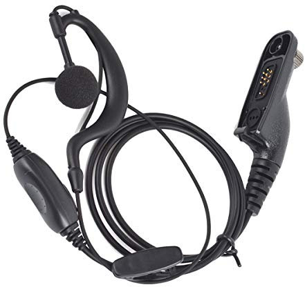 HYS G-förmiges Headset Mit Integriertem PPT-Mikrofon, Kompatibel Mit Motorola DGP4150, DGP6150, DGP5000, DGP6000, XiR P8200, P8208, P8268, Multi-Pin-Walkie-Talkie