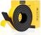 fowong Joint en bande d'étanchéité auto-adhésive 50mm x 10mm x 2m Joint en mousse caoutchouc élastique Anticollision Isolation pour Porte Climatiseur Automobile -Mousse noir film juane