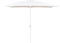 LOLAhome - Parasol fijo +RESISTENTE de 300x400 cm, Blanco, mástil Ø48mm de aluminio Blanco, con Antiviento y Manivela, Elegante y Duradero, tratamiento Anti-corrosión, Para Exterior, Jardín - Alba