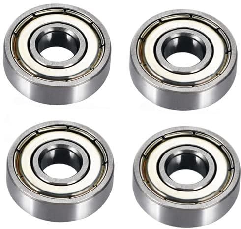 Voarge 4 pcs Ball Bearing,Miniature Bearings Ball Mini Bearing for Skateboards, Inline Skates, Scooters, 8mm x 22mm x 7mm