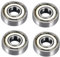 Voarge 4 pcs Ball Bearing,Miniature Bearings Ball Mini Bearing for Skateboards, Inline Skates, Scooters, 8mm x 22mm x 7mm