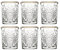 Libbey Hobstar Gold Rim - Bicchiere da 355 ml / 35,5 cl, 6 pezzi, design vintage, bordo dorato, di alta qualità