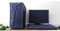 Juego de 3 fundas antipolvo para pantalla + teclado + ordenador host PC antipolvo para PC de escritorio CPU Torre de protección (juego de monitores 68,6 cm, azul)