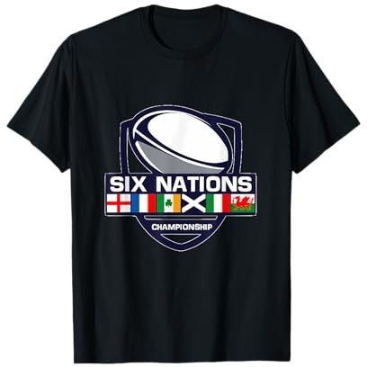 Sechs Rugby Nationen T-Shirt