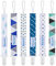 Smlpuame Baby Schnullerkette Junge,6 Stück BPA-Frei Schnullerband Stoff Junge,Schnuller Kette Nuckelkette Passen Die Meisten Schnuller und Beißspielzeug,Dummy Clips für Baby Geschenk(Blau,Grün)
