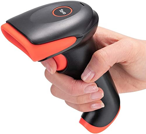 Tera Bluetooth lettore di codici a barre 2D QR 1D Barcode Scanner 3 in 1 Cavo senza fili 2.4 GHz/Bluetooth/USB Scanner di codici a barre Scansione veloce e accurata, HW0002-O