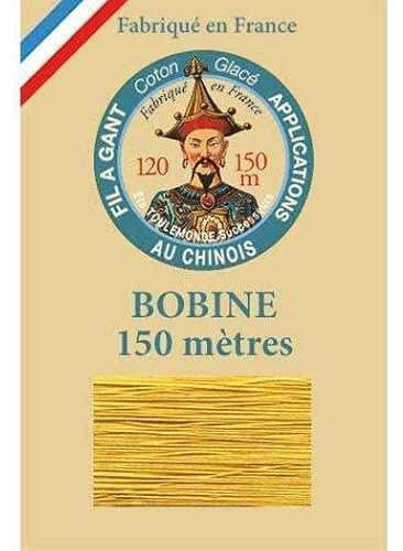 Sajou Bobine de Fil à Gant - Fil Patchwork et appliqué Fil Au Chinois - Fabriqué en France - Coloris 361 : Paille