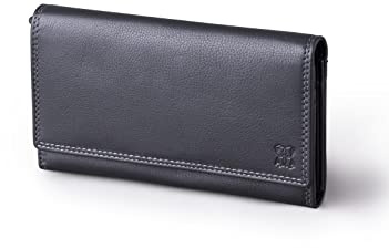 Lakeland Leather 100% Real Leather Large Notes & Card Purse in Black