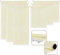 UISEBRT Tenda a rullo per esterni, verticale, oscurante, per balcone, protezione dai raggi UV, 140 x 240 cm, beige