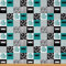 Libelle Polsterstoff von The Yard Plaid Netz Buffalo Check RePolsterstoff für Stühle Dragonfly Geometrisch Stripes Dekostoff für Draussen und Heimwerkerprojekte Blaugrün Schwarz 920x150cm