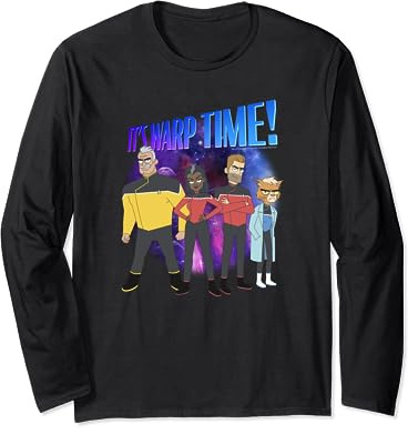 Star Trek: Lower Decks Warp Time Group Poster Langarmshirt