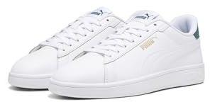 Puma Smash 3.0 L Unisex Sneaker , Puma White Malachite Puma Gold, 41 EU