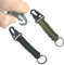WAenZeeNH 2PCS Paracord Keychains with Carabiner Clips Braided Lanyard Ring Hook Clip Braided Paracord Carabiner Keychain Clip for outdoor Survival Camping Hiking Hunting