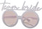 Ginger Ray Team Bride Lunettes de soleil avec verres teintés Rose