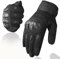 WESTWOOD FOX WFX Motorradhandschuhe Motorrad Herren Damen Vollfinger Touchscreen Mountainbike Handschuhe Premium Hartschale Rennrad MTB Reiten Racing Radfahren Wandern (Schwarz, S)