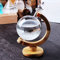 Sturmglas-Wettervorhersage, Wettervorhersagestation, kugelförmige Wetterglas-Wetterstation, dekorative Kristallkugel-Wettervorhersage, tolles Geschenk für Büro, Schreibtisch, Heimdekoration (Stil 3)