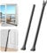 2 Pack Security Bars for Door Entrance, Sliding Door Lock, Entrance Door Handle, Black