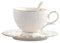 SHZMJL Set di tazze da tè e piattino e cucchiaio, tazze da tè vintage in porcellana ossea, tazza da tè rosa, set di rose da 192,8 g, set di tazze da tè e piattini in porcellana stile euro (rosa)