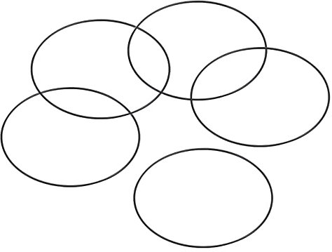 PATIKIL 10 Stück Dichtungsringe O-Ringe Gummidichtung 155mm AD 150mm ID 2.65mm Breite Nitrilgummi Unterlegscheibe Dichtungssatz Gummischeiben für Wasserhahn Autoreparatur Schwarz