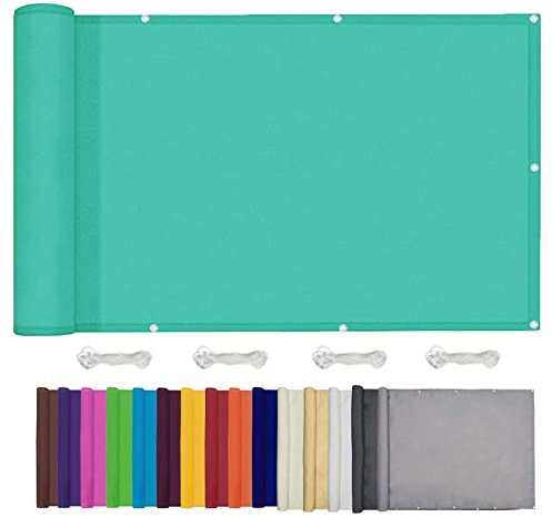 Sunscreen Awning Canopy 2.5 x 3.5 m Rectangle 95% UV Block Sun Protection Shade Sails Canopy Sail with Fixing Kit with Free Rope for Garden Gazebo Pergola Patio, Sky Blue