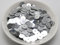 60 Gramm 5 mm 6 mm 8 mm 10 mm 12 mm flach rund lose Pailletten Pailletten Nähen Hochzeit-Silber, 12 mm 1200 Stück