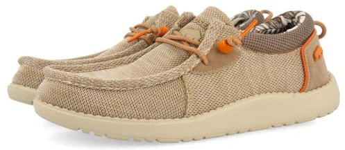 Mocasines Color Beige Estilo WALLABEES con Acentos EN Naranja para Hombre TREILLES