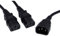 C14 to 2 x C13 IEC Mains Power Y Splitter Cable Kettle Lead compatible with PC Monitor