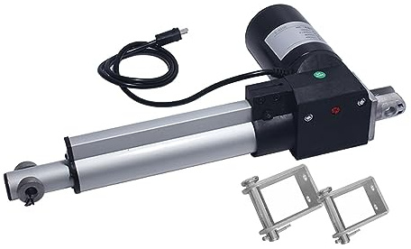 Actionneur Linéaire DC 12V 24V Course 100mm 150mm 200mm 250mm 300mm 400mm 500mm 600mm, Pull 6000N, Vérin Électrique Robuste de Moteur Électrique ( Couleur : 5mm/s-6000N(600KG) , Taille : 12V-300mm )