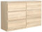 MebLocker Commode à 6 tiroirs, 120 cm, idéale pour Le Salon, la Chambre à Coucher, la Chambre d'enfant, la Chambre d'adolescent et Le Bureau, Solution Moderne et élégante (Chêne Sonoma)