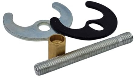 Schläfer 405410 | Kit di Fissaggio Universale per Montaggio Rubinetto a un Foro con vite M8 da 80 mm, Adatto per Miscelatore del Lavabo, Bidet e Lavello Cucina con Piastra in Acciaio Made in Italy