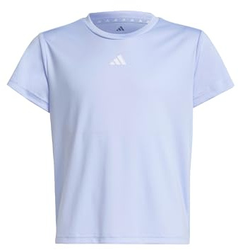 Adidas Mädchen Train Essentials Regular Fit Logo Training T-Shirt Junior Girls, Violet Tone/White, 5-6 Years